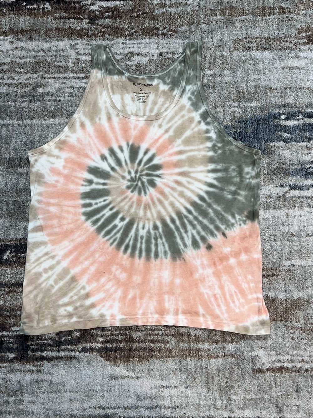 NEW PAPERBACKS Tie Dye Swirl Tank Top